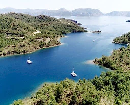 Sailing in North Side of Hisaronu Gulf